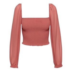 Aritzia Wilfred Saga Blouse in Warm Sienna Red Size XS